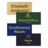 8" x 4" Executive Office Nameplate Signs - Engraved Brass