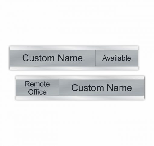 Hybrid Work Schedule Availability Slider Custom Nameplate Signs 6"x1" or 10"x2" - Image 3