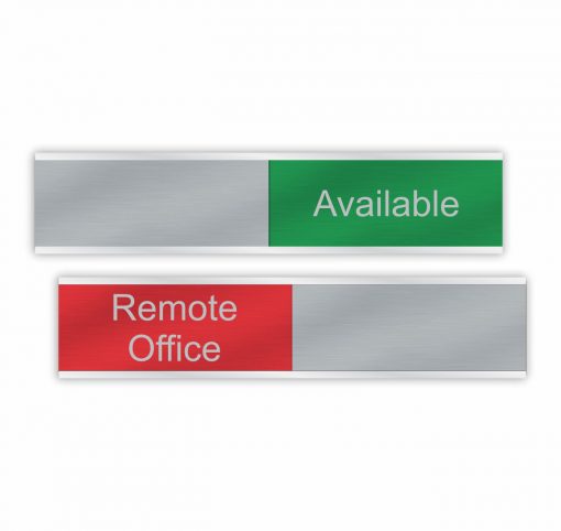 Hybrid Work Schedule Availability Slider Signs 6"x1" or 10"x2" - Image 2