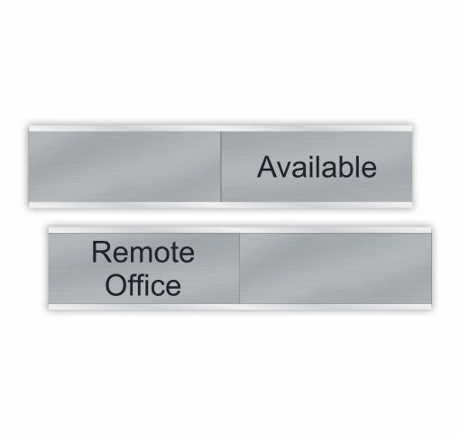 Hybrid Work Schedule Availability Slider Signs 6"x1" or 10"x2"
