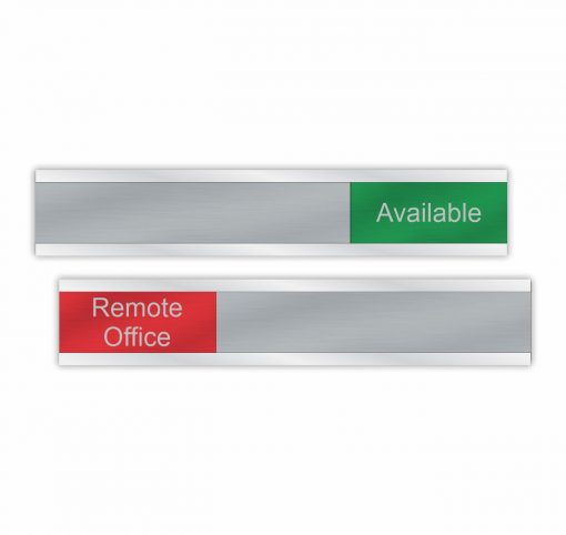 Hybrid Work Schedule Availability Slider Signs 6"x1" or 10"x2" - Image 4