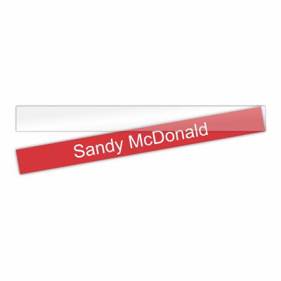 10" x 1" Plastic Inserts for Nameplate Holders / Pack of 10
