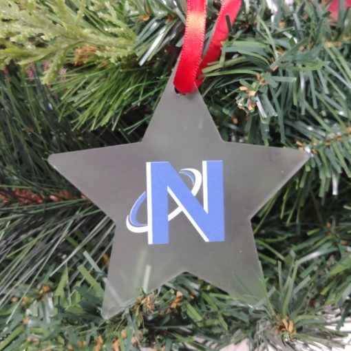Star Shaped Custom Acrylic Holiday Ornament - Image 3