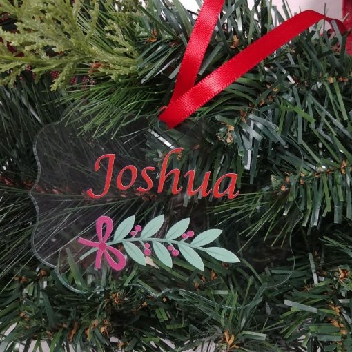 Decorative Shaped Custom Acrylic Holiday Ornament - Image 3