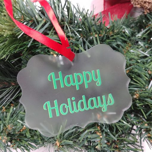 Decorative Shaped Custom Acrylic Holiday Ornament