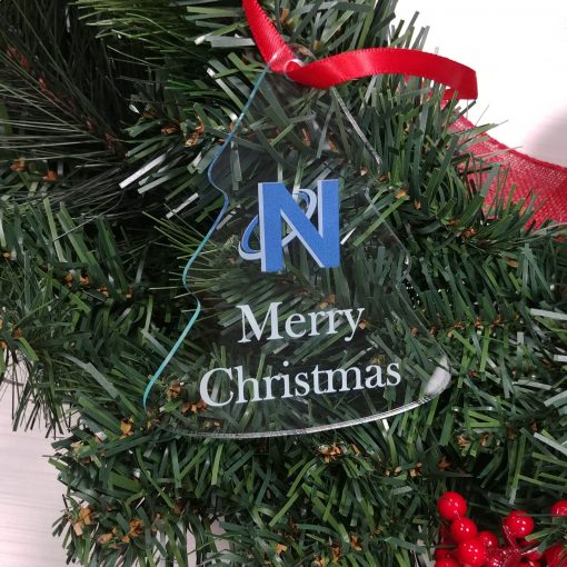 Tree Shaped Custom Acrylic Holiday Ornament - Image 2