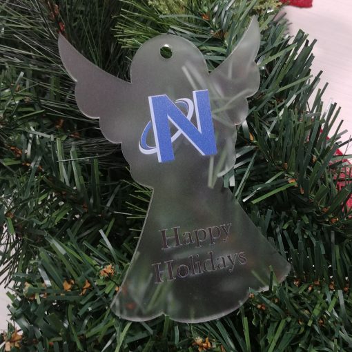 Angel Shaped Custom Acrylic Holiday Ornament