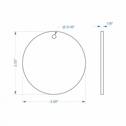 Circle Shaped Custom Acrylic Holiday Ornament - Image 7