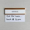 8" x 5" Dry Erase Whiteboard with Executive Nameplate Holder - Image 3
