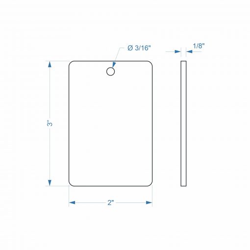 Rectangle Shaped Custom Acrylic Holiday Ornament - Image 7