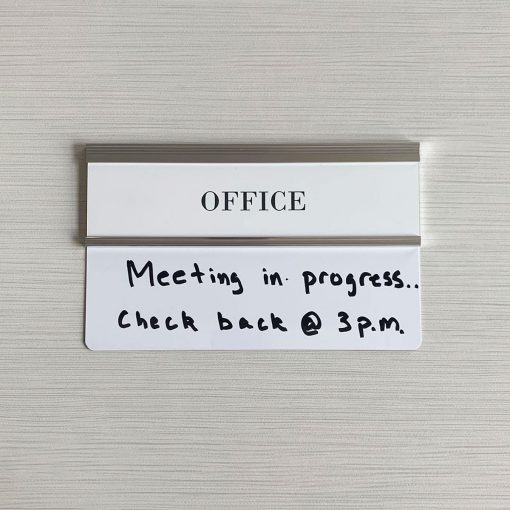 8" x 5" Dry Erase Whiteboard with Executive Nameplate Holder