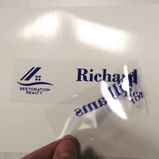 10" x 2" Static Cling Vinyl Nameplate - Image 3