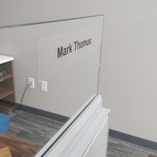 8" x 2" Static Cling Vinyl Nameplate - Image 2