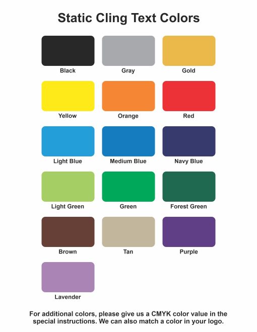 10" x 2" Static Cling Vinyl Nameplate - Image 9