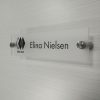 8" x 2" Acrylic Wall Mount Name Plates - Rectangle