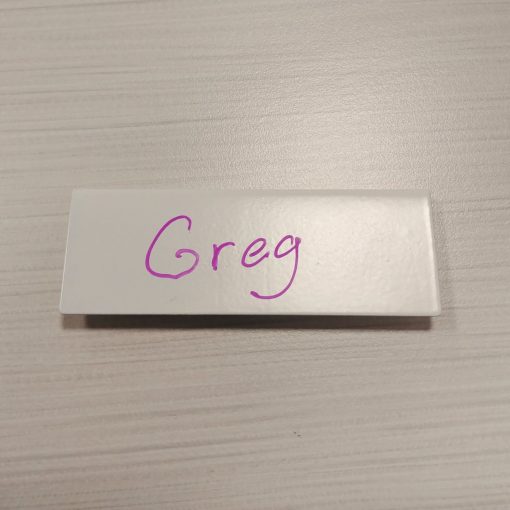 Fold-Over Pocket Chalkboard Name Badges - Blank - Image 5