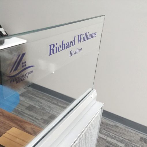 10" x 2" Static Cling Vinyl Nameplate - Image 2