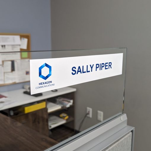 10" x 2" Static Cling Vinyl Nameplate - Image 6