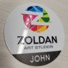 2.5" Circle Plastic Name Badge with Full-Color Printing - Image 7