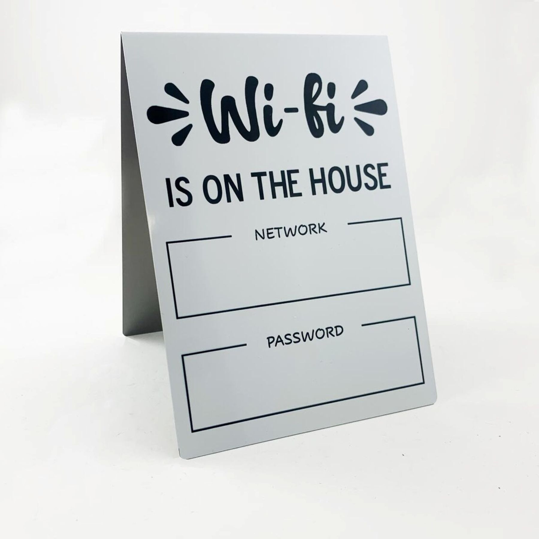 5" x 7" Dry Erase Wi-Fi Tent Sign - 2 Pack