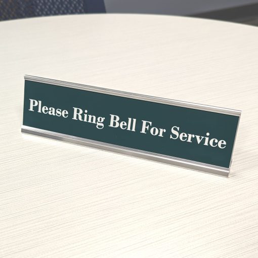 8" x 2" Please Ring Bell for Service Desktop Holder - Image 2