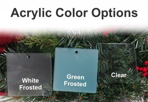 Blank Acrylic Holiday Ornaments - Pack of 25 - Image 3