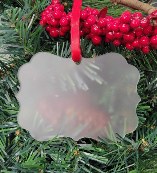 Blank Acrylic Holiday Ornaments - Pack of 25