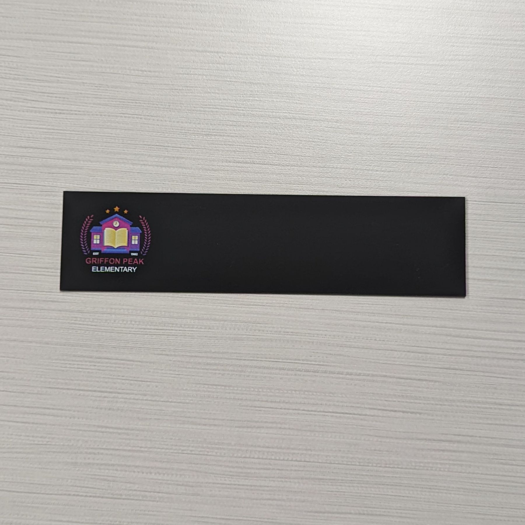 8" x 2" Chalkboard Name Plates with Logos - Image 3