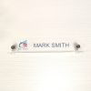 10" x 2" Acrylic Desktop Name Plates - Oval - Image 6