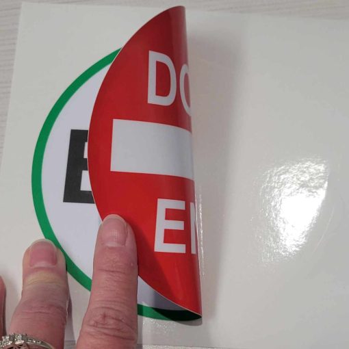 5" Double-Sided Exit/Do Not Enter Vinyl Decal, 4 Pack - Image 4