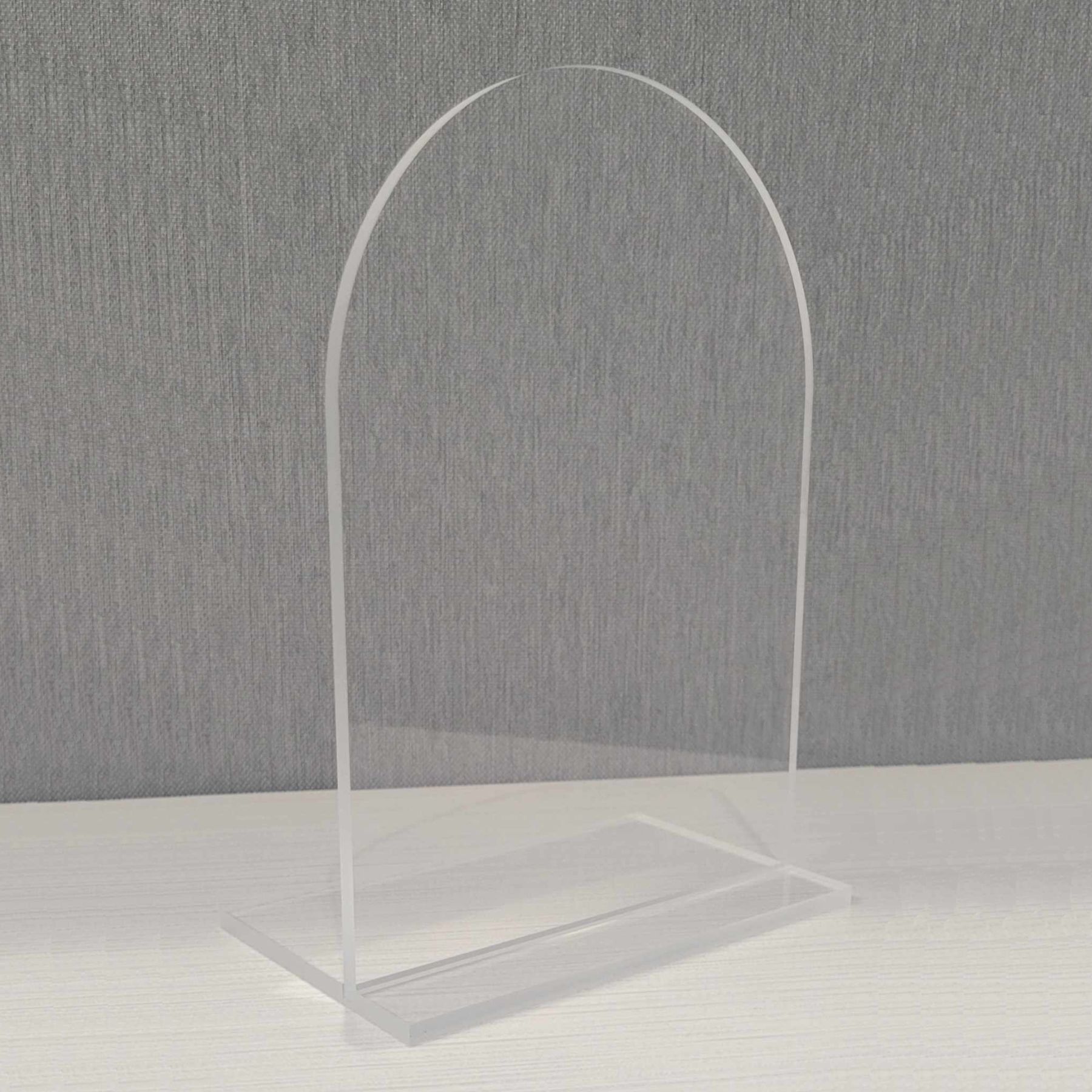 5" x 7" Blank Acrylic Arch Table Sign