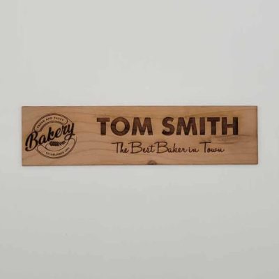 10" x 2" Alderwood Name Plate Signs