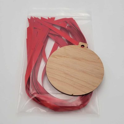 Blank Wood Holiday Ornaments - Pack of 25