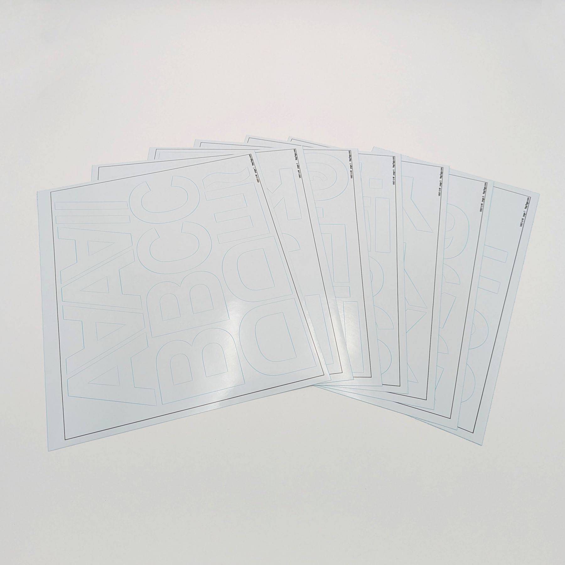 Seachoice 3-1/4" Black Vinyl Boat Letter & Number Kit – 4 Of Each, Registration Ready