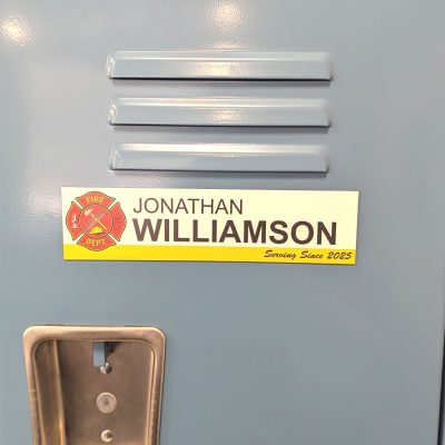 8" x 2" Magnetic Nameplates